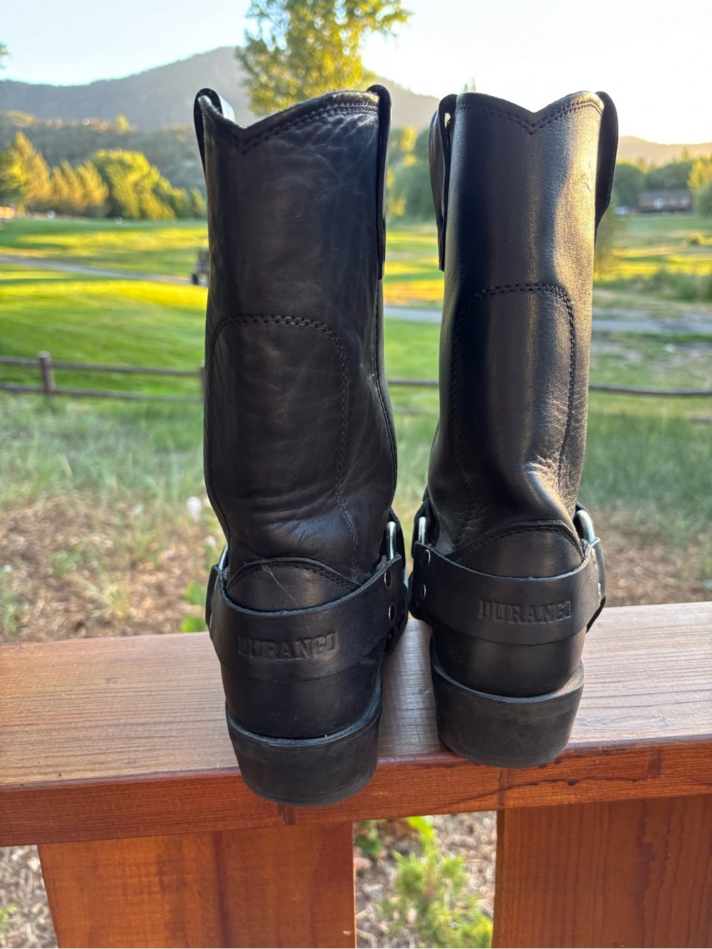 Durango Black Leather Harness Boots - Picture 4 of 10